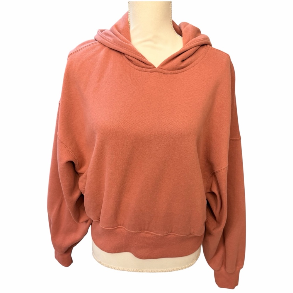 Abercrombie & Fitch Rust Lounge Collection Crop Hoodie School Relaxed Casual XS